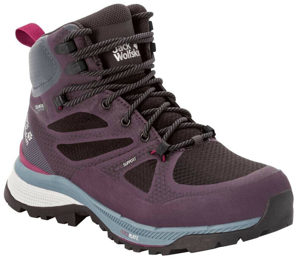 Intersport Jack Wolfskin Force Striker Texapore Mid Women (4038873)purple/grey Calzado de montaña