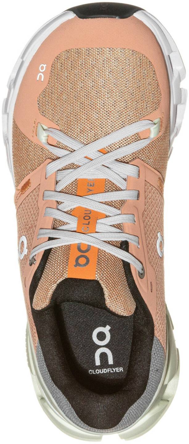 Intersport On Cloudflyer 4 WomenW peach/aloe naranja Zapatillas running