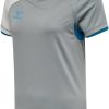 Camisetas de fútbol Intersport Hummel Inventus S/S Pre-Game Jersey Woman (210916) grey 2918