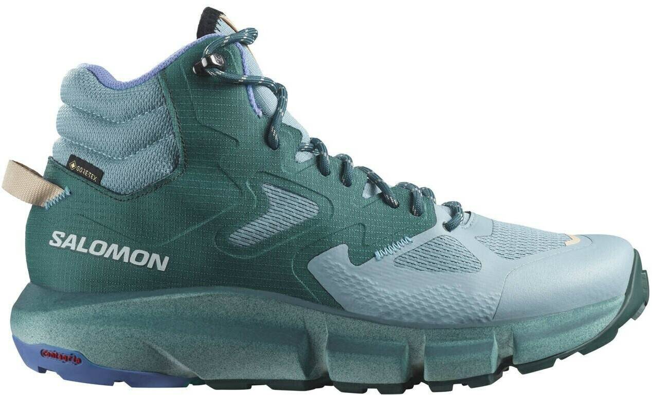 Calzado de montaña Intersport Salomon Predict Hike Mid GTX Womenstone blue/atlantic deep/granada sky verde