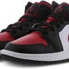 Intersport Nike Air Jordan 1 Mid GS (554725)black/fire red Zapatillas de baloncesto