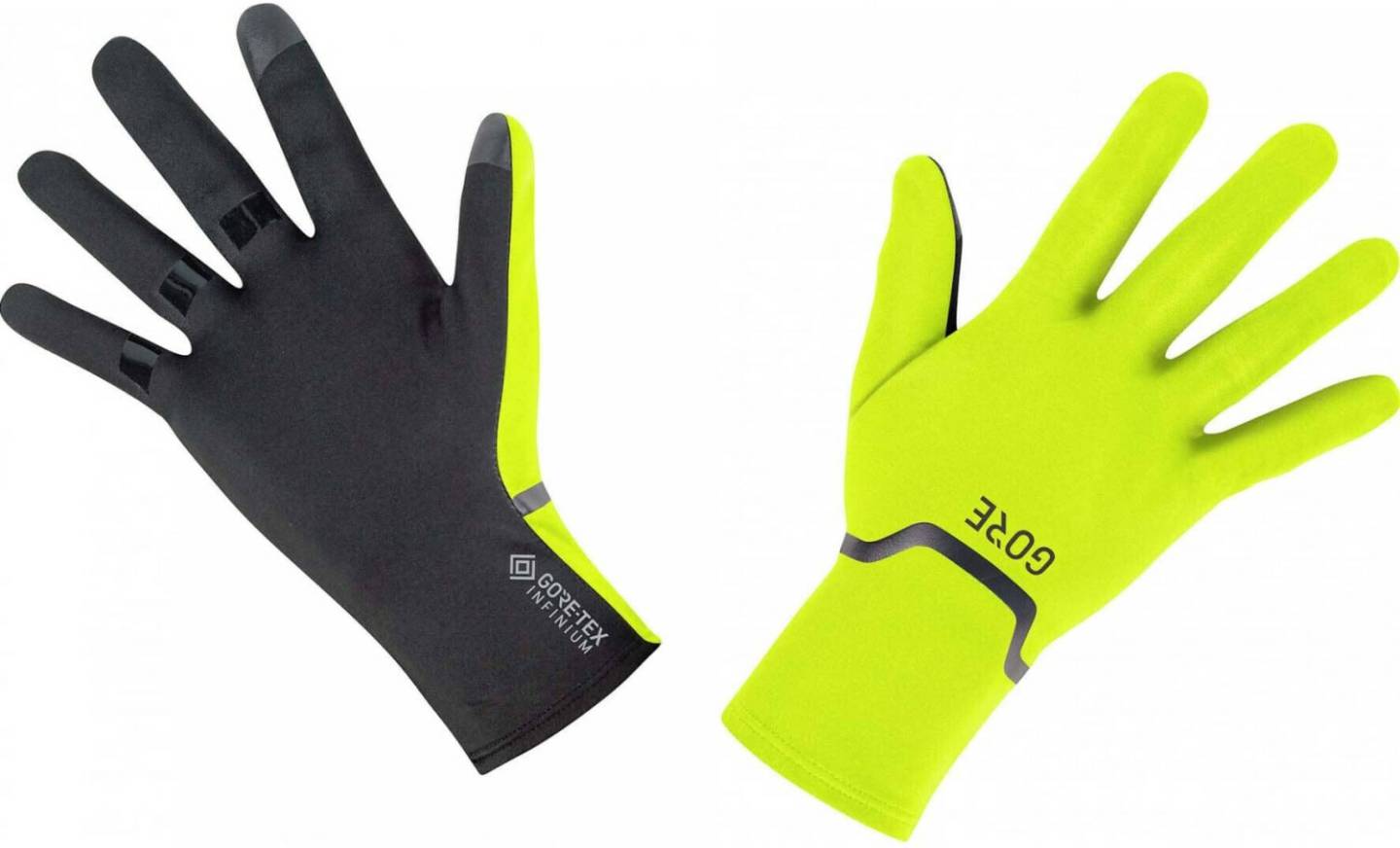 Intersport Gore M GORE-TEX INFINIUM STRETCHneon yellow-black Guantes de ciclismo