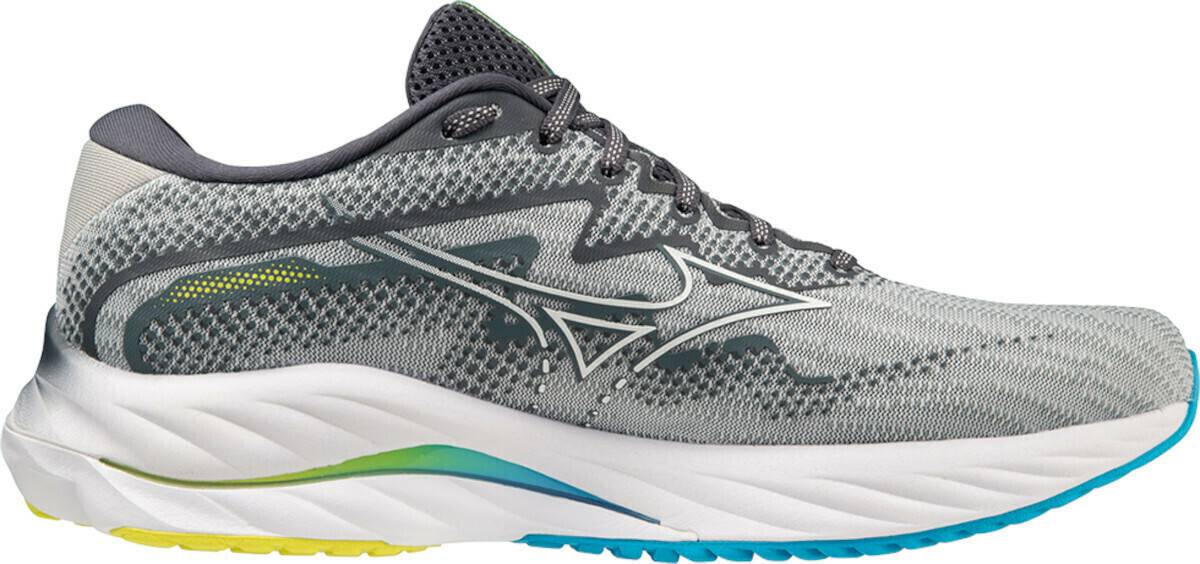 Intersport Mizuno Wave Rider 27pearl blue/white/bolt 2 (neon) gris Zapatillas running