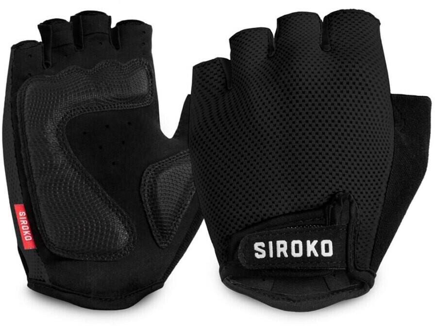 Intersport Siroko Aero Short Gloves Women (SRKACCGLOVESC1P01AEROPINK-2XS)(SRKACCGLOVESC1P05AEROBLACK-2XS) black Guantes de ciclismo