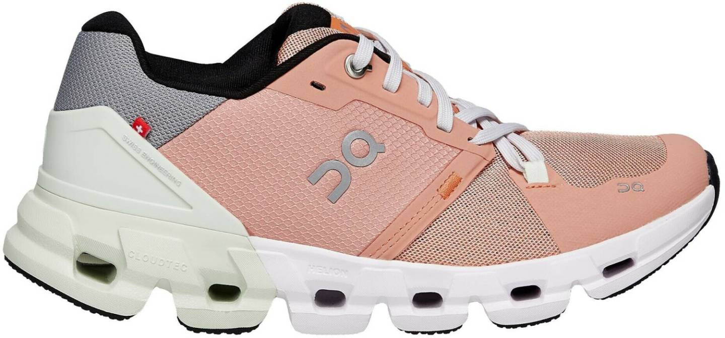 Intersport On Cloudflyer 4 WomenW peach/aloe naranja Zapatillas running