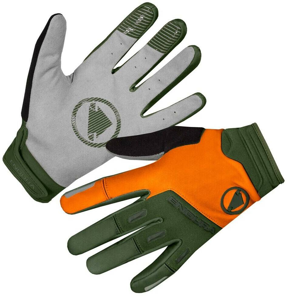 Guantes de ciclismo Intersport Endura Singletrack Long Gloves Men (R-E1184OH/7)green/orange