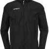 Camisetas de fútbol Intersport Uhlsport Score Regenjacke Schwarz Weiss Kids