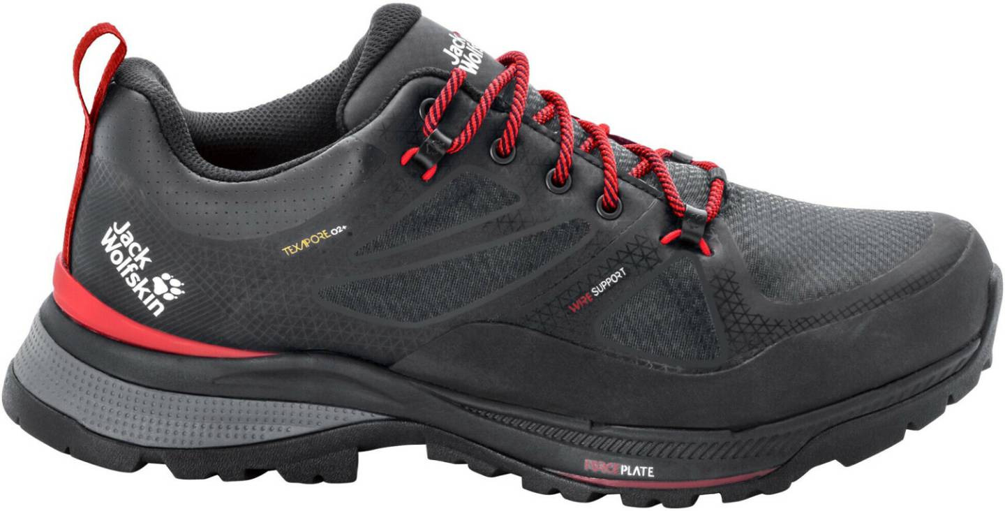 Intersport Jack Wolfskin Force Striker Texapore Low (4038841)phantom/red Calzado de montaña