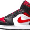 Intersport Nike Air Jordan 1 Mid GS (554725)black/fire red Zapatillas de baloncesto