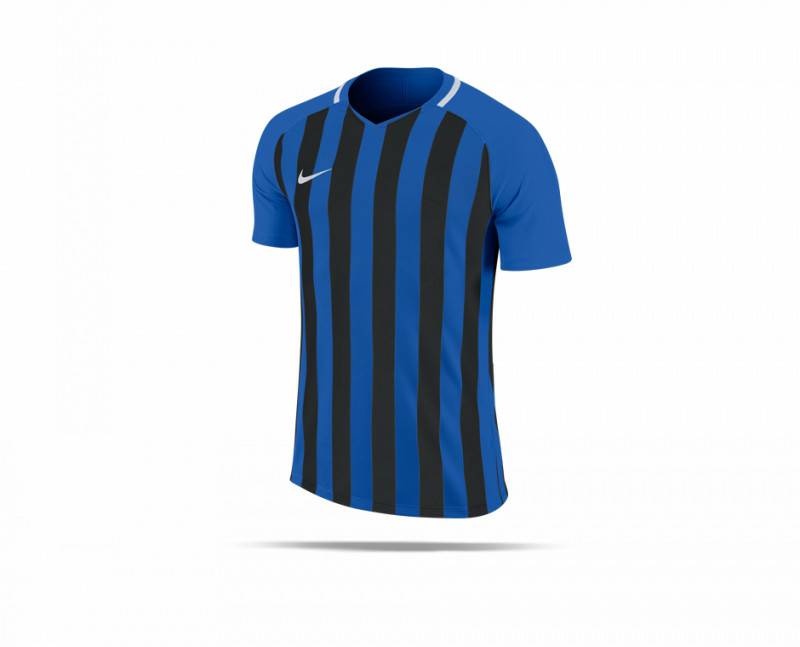 Camisetas de fútbol Intersport Nike Striped Division III Shirt short sleeve Youth (894102)(894102-463) blue