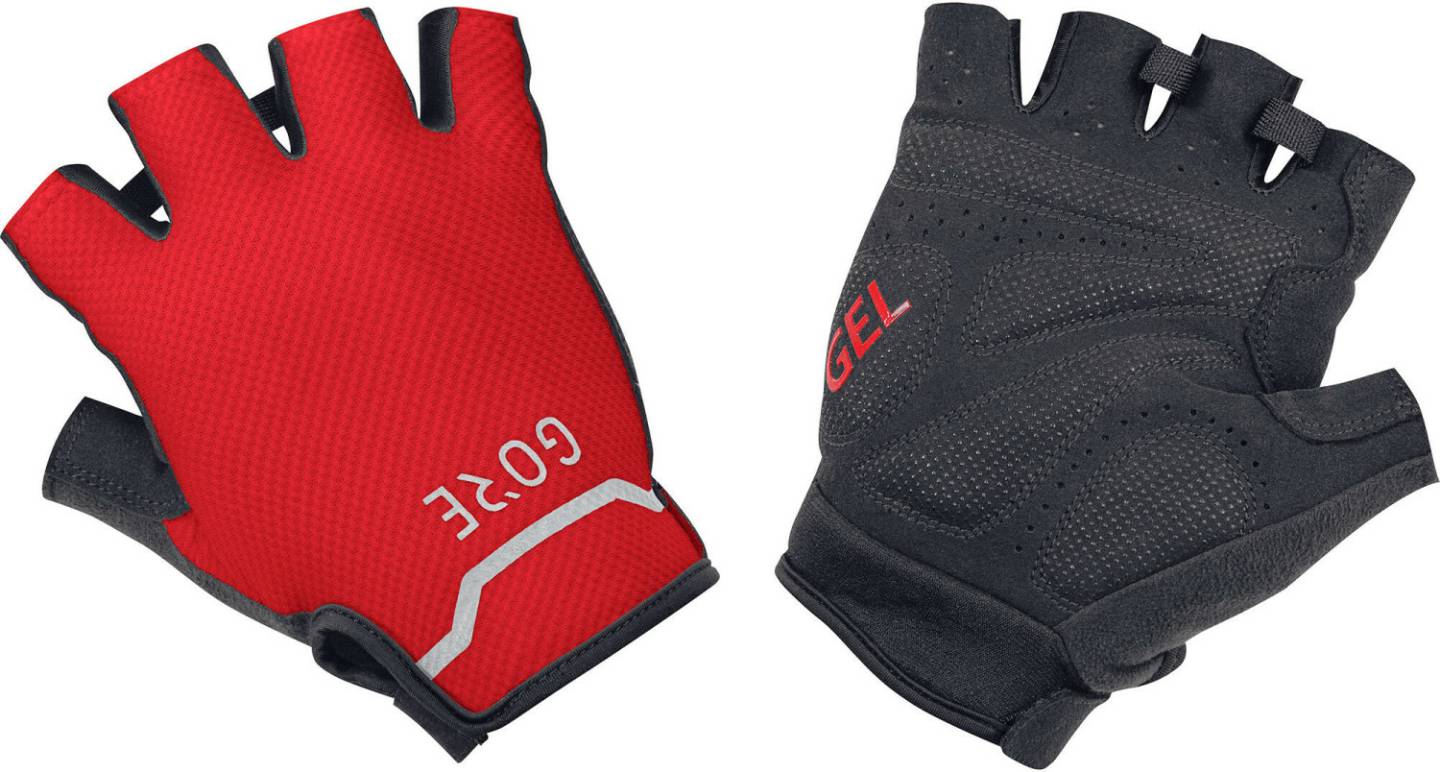 Intersport Gore C5 Short Glovesblack/red Guantes de ciclismo