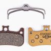 Accesorios para frenos de bicicleta Intersport Braking Formula Cura 4 Carbon-metallic Disc Brake Pads Golden