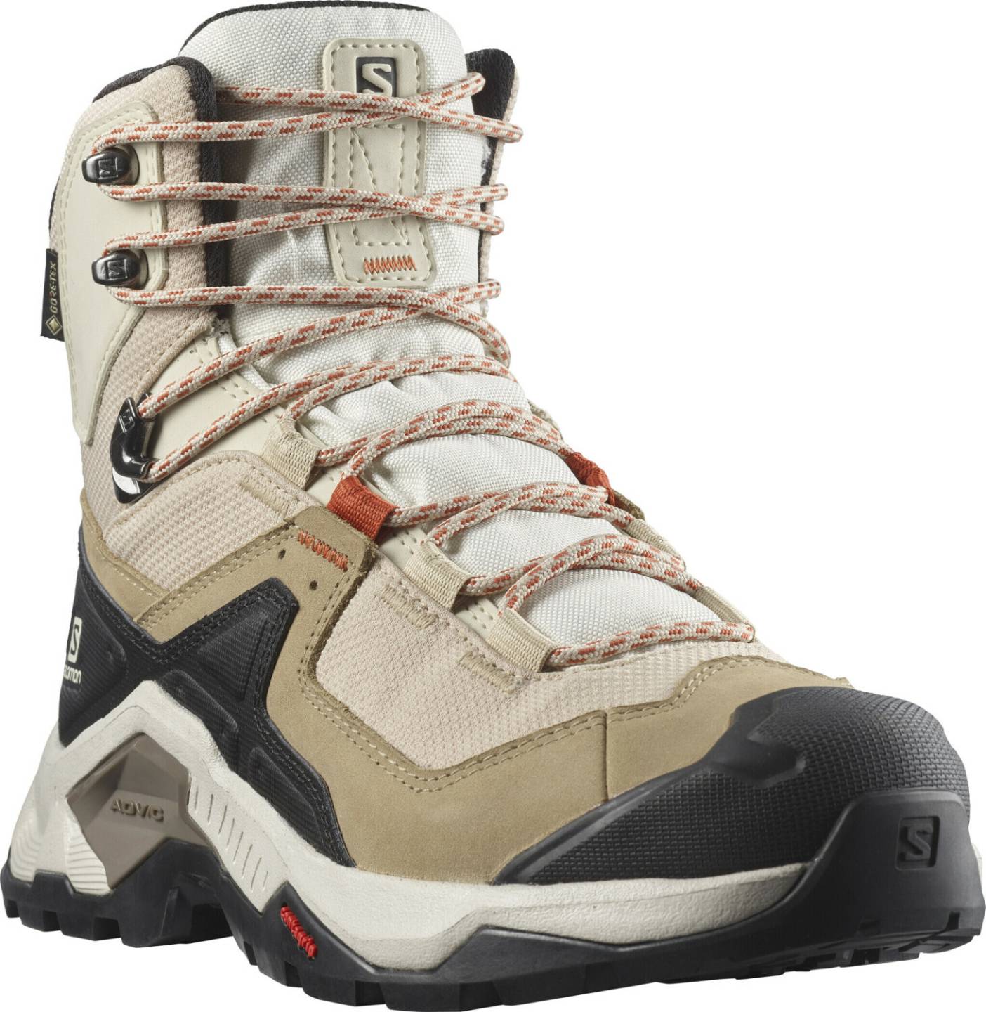 Calzado de montaña Intersport Salomon QUEST ELEMENT GORE-TEX WomenGTX safari vanilla ice vecca orange beige