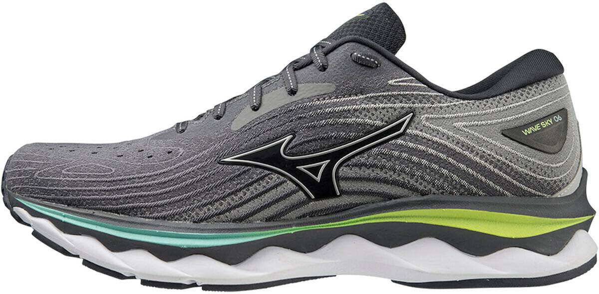 Zapatillas running Intersport Mizuno Men's Wave Sky 6 (J1GC2202) quiet shade/silver/neo lime