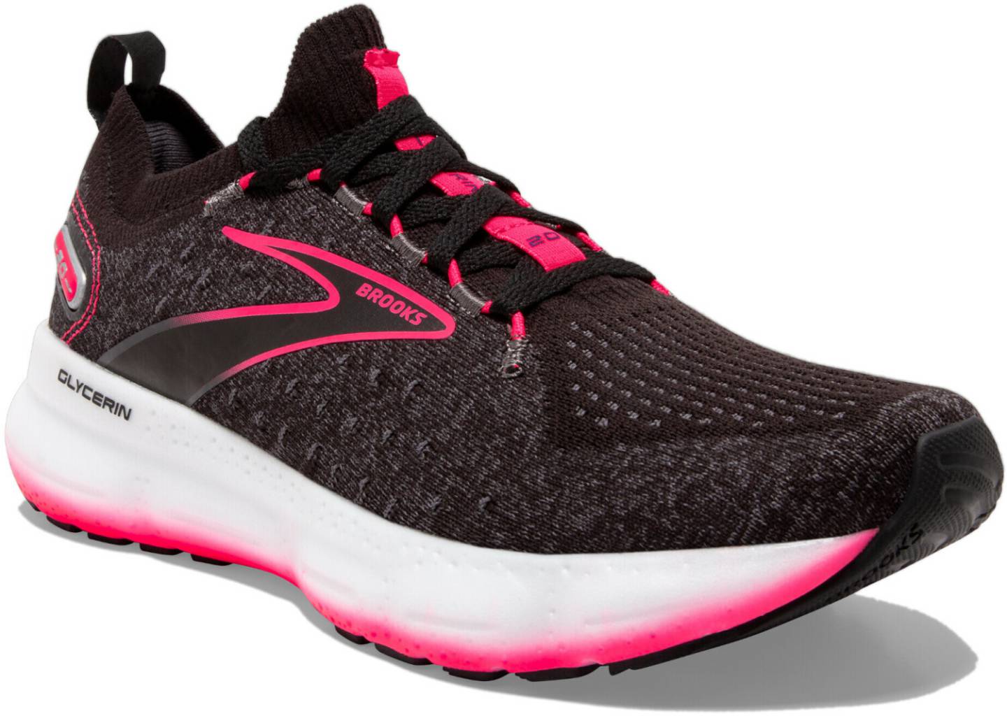 Intersport Brooks Glycerin StealthFit 20 Womenblack/blackened pearl/diva pink Zapatillas running