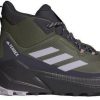 Intersport Adidas Terrex Trailmaker 2.0 Mid GTX Womenolive strata/silver dawn/aurora black verde Calzado de montaña