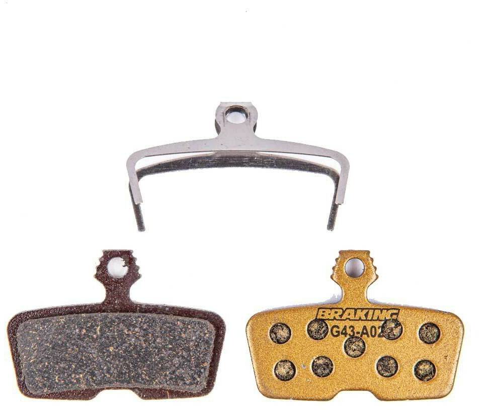 Accesorios para frenos de bicicleta Intersport Braking Avid Code 2011 Carbon-metallic Disc Brake Pads Golden