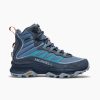 Intersport Merrell Women's Moab Speed Thermo Mid Bootsmonument azul Calzado de montaña