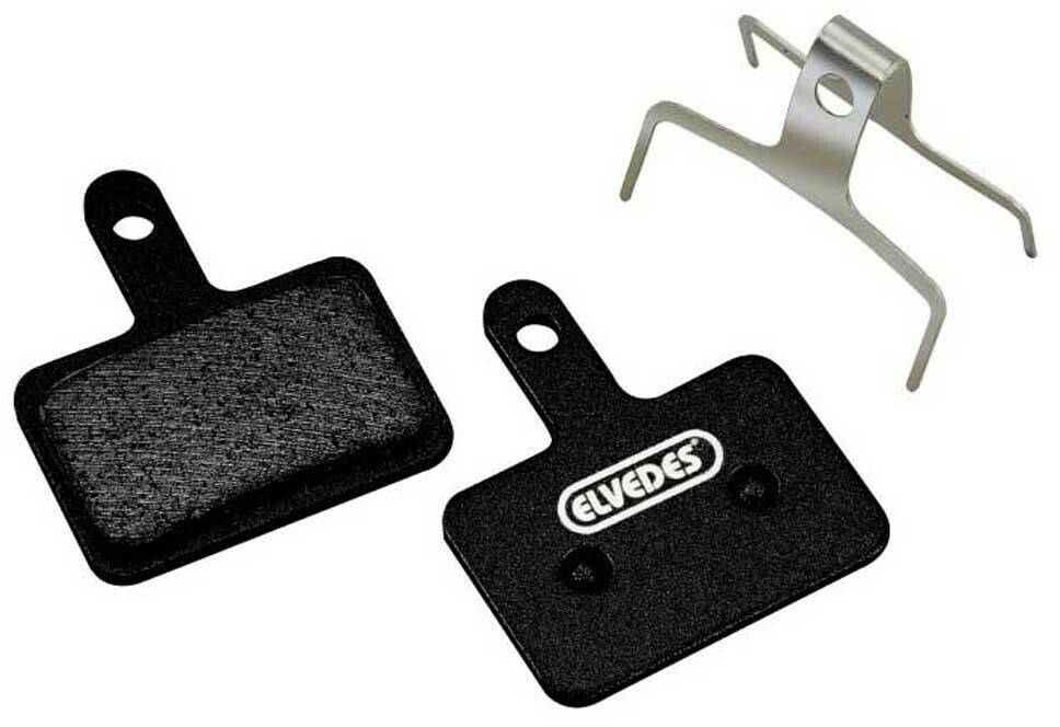 Accesorios para frenos de bicicleta Intersport Elvedes Shimano Br-m375/m415-m495/m515/m525/m575/c501/c601.c607 /tektro Auriga (pro-(e-)comp)/draco/orion/aquila/rst D-power Metallic Carbon Disc Brake Pads 25 Pairs black