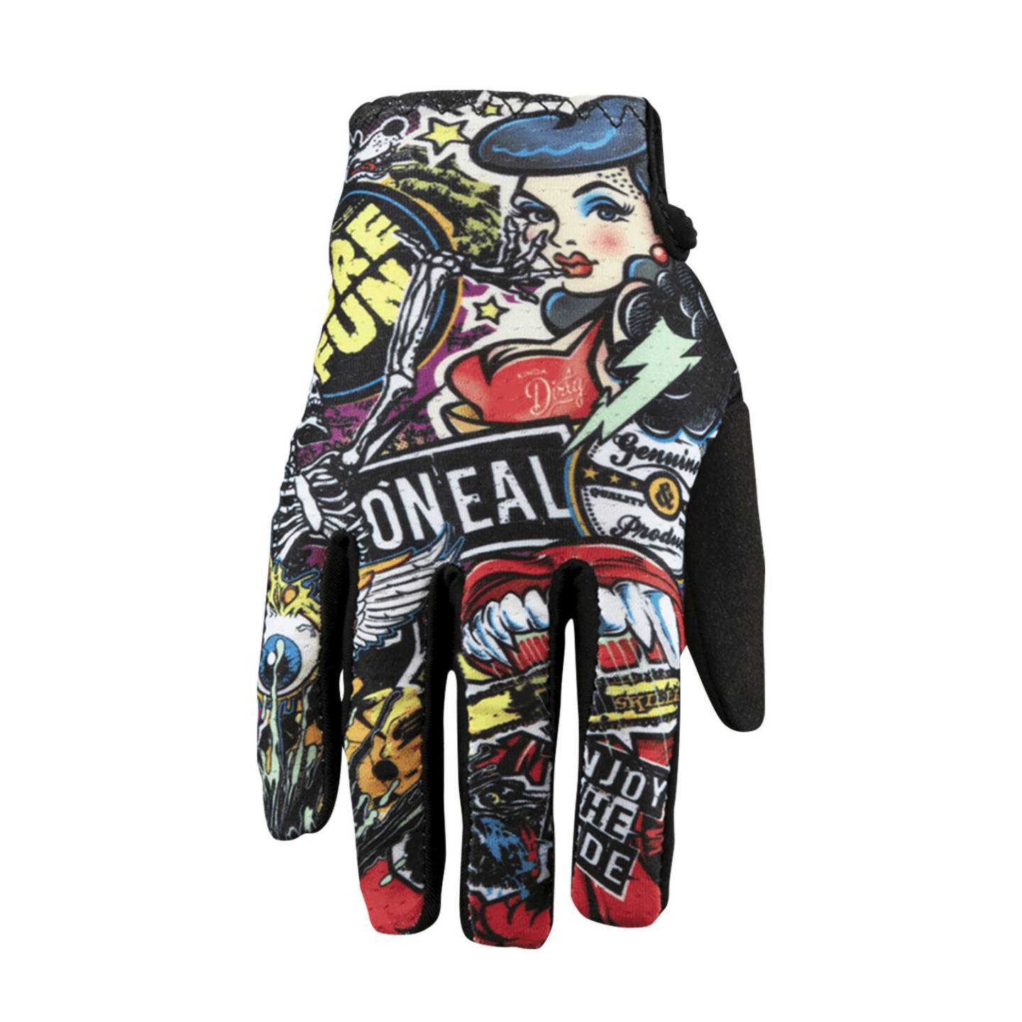 Guantes de ciclismo Intersport O'Neal Matrix Crank 2 Youth Motocross Gloves black