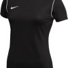 Intersport Nike Park 20 T-Shirt Women Black White Camisetas de fútbol