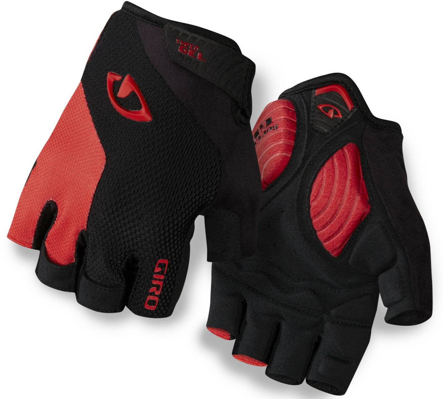 Guantes de ciclismo Intersport Giro Strade Dure Supergel Gloves black/bright red