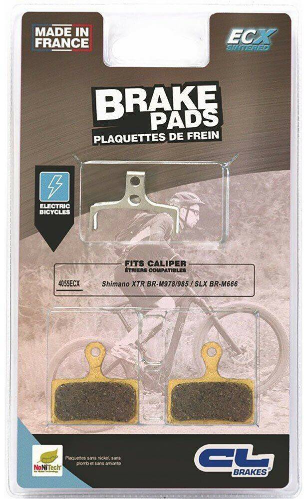 Accesorios para frenos de bicicleta Intersport Cl Brakes E-bike 4051ecx Sintered Disc Brake Pads Golden