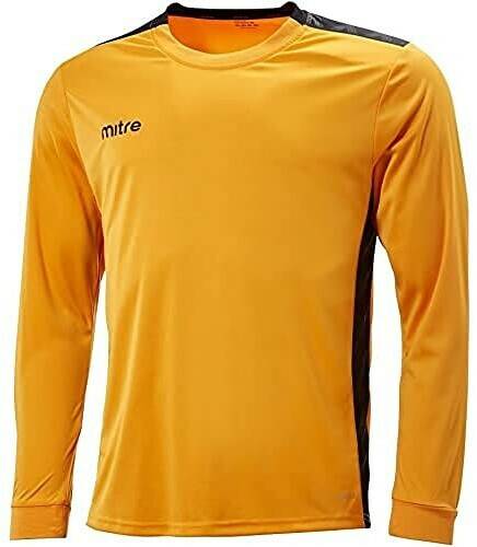 Intersport Mitre Charge LS Shirt Match Day Youth (3943110)amber/black Camisetas de fútbol