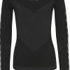 Camisetas de fútbol Intersport Hummel First Seamless Kids Jersey L/S black (202639-2001)