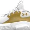 Intersport Under Armour Flow FUTR X 3 Basketball Shoes 103 white metallic gold Zapatillas de baloncesto