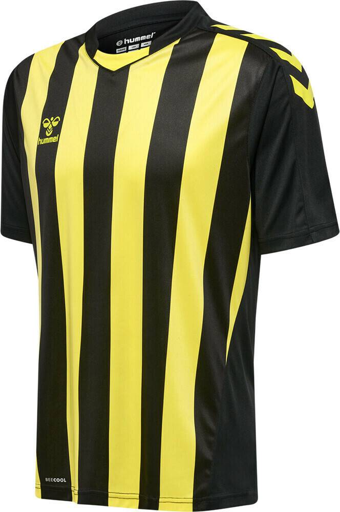 Camisetas de fútbol Intersport Hummel Core Xk Striped Jersey Kids S/S (212642)black 5138