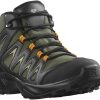 Intersport Salomon X Braze Mid Gore-Texolive night/black/grey green verde Calzado de montaña