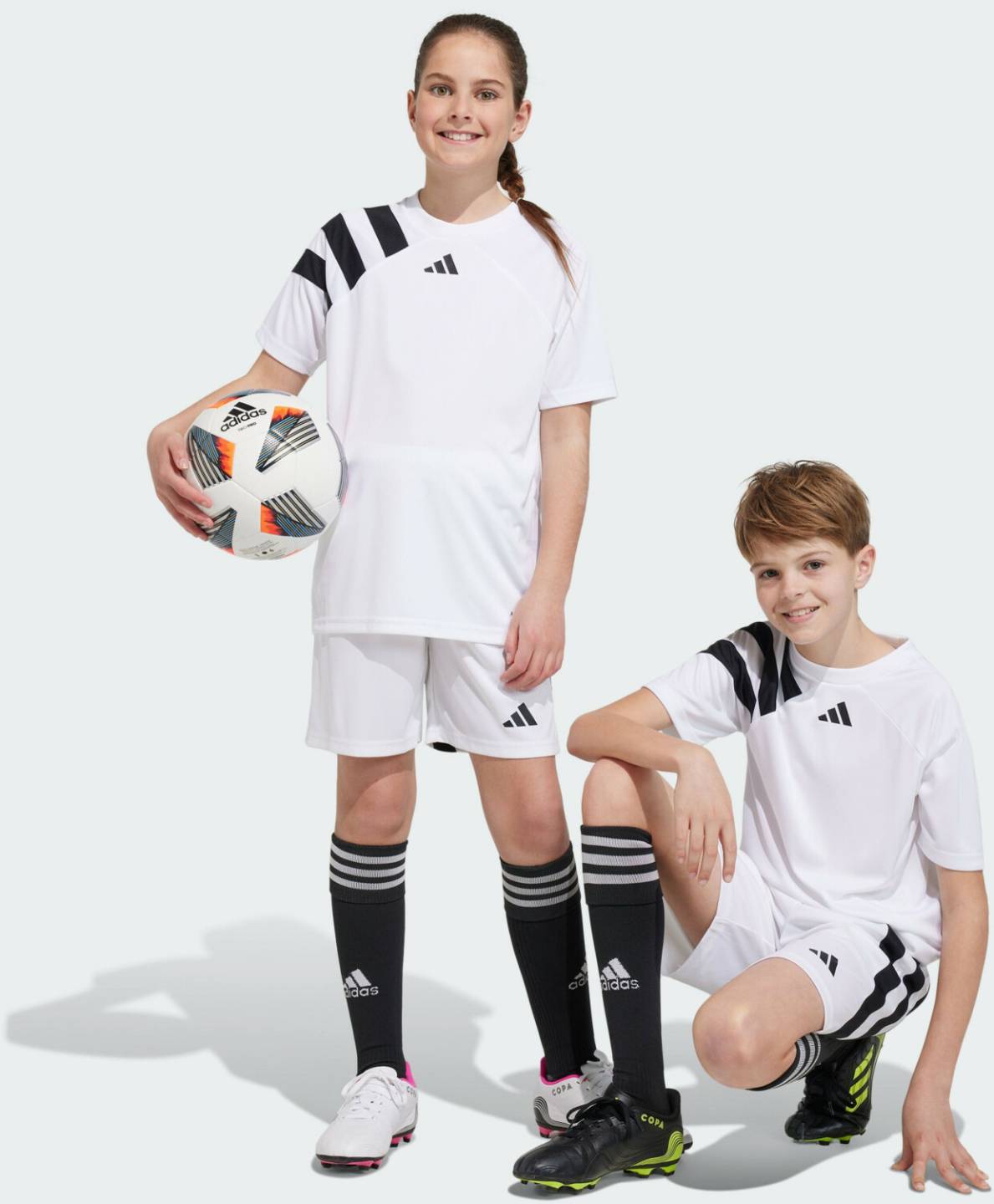 Camisetas de fútbol Intersport Adidas Fortore 23 Shirt Youth (IK5727)(IK5742) white/black