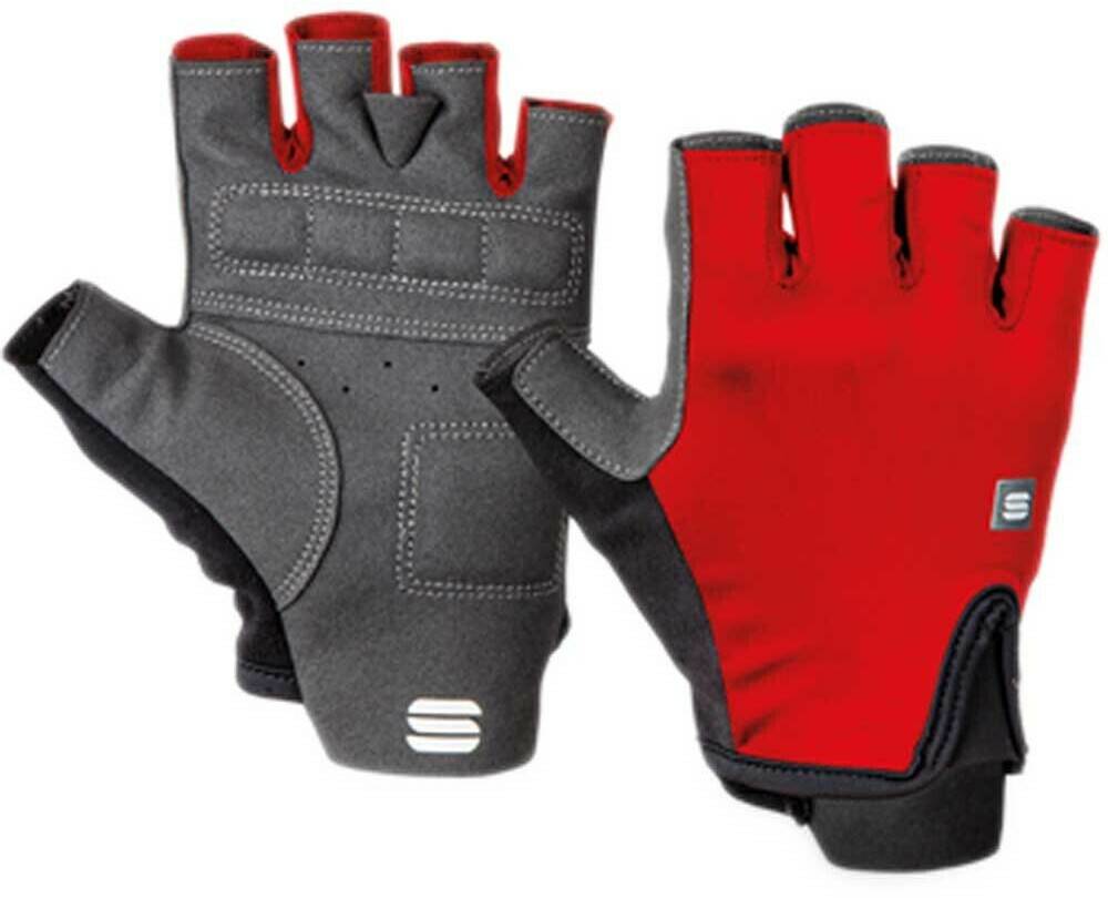 Guantes de ciclismo Intersport Sportful Matchy Short Gloves Kids (1122026-002-10Y)(1122026-140-10Y) red