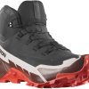 Calzado de montaña Intersport Salomon Cross Hike 2 Mid GTXblack/bitter chocolate/fiery red negro