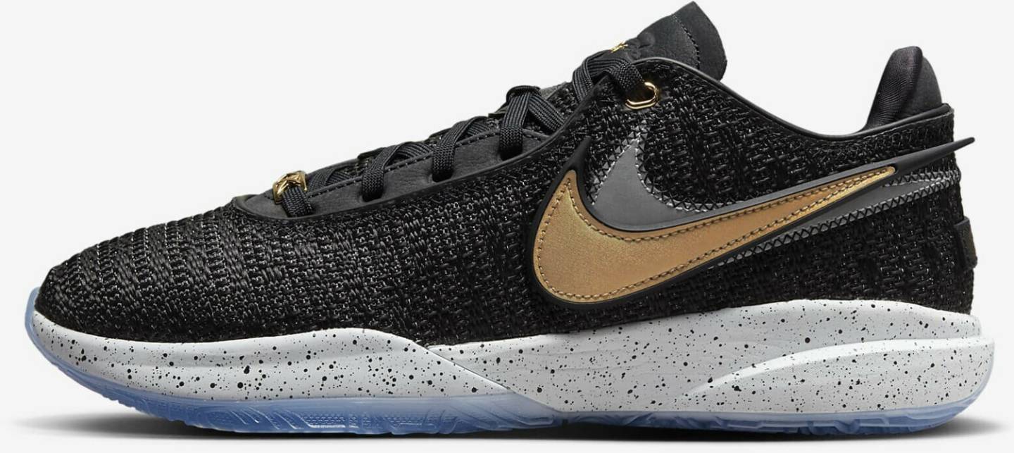 Intersport Nike LeBron XX 20 (DJ5423)(DJ5423 black/white/pure platinum/metallic gold Zapatillas de baloncesto