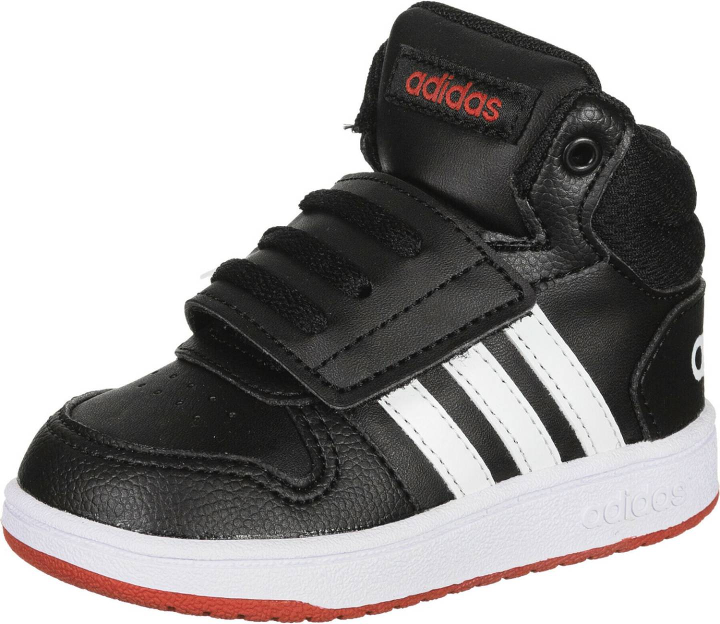 Intersport Adidas Hoops 2.0 Mid Core Black/Cloud White/Vivid Red Kids Zapatillas de baloncesto