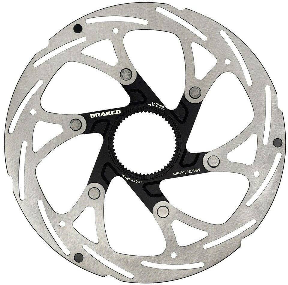 Intersport Brakco 1sa 6b 1.8 Mm Brake Discsilver 180 mm Accesorios para frenos de bicicleta