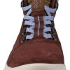 Intersport Ecco Sneaker hiking shoes MX Mid wine red camel brown women's Calzado de montaña