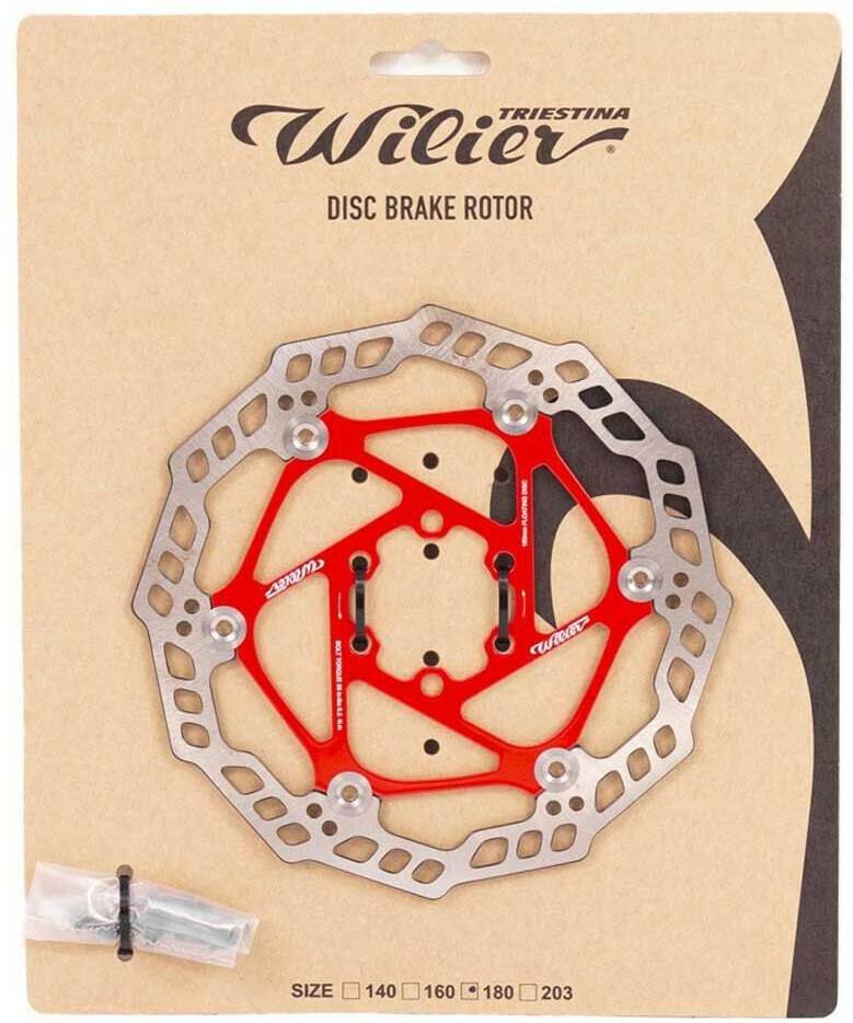 Intersport Wilier 6b Brake Disc Orange 180 mm Accesorios para frenos de bicicleta