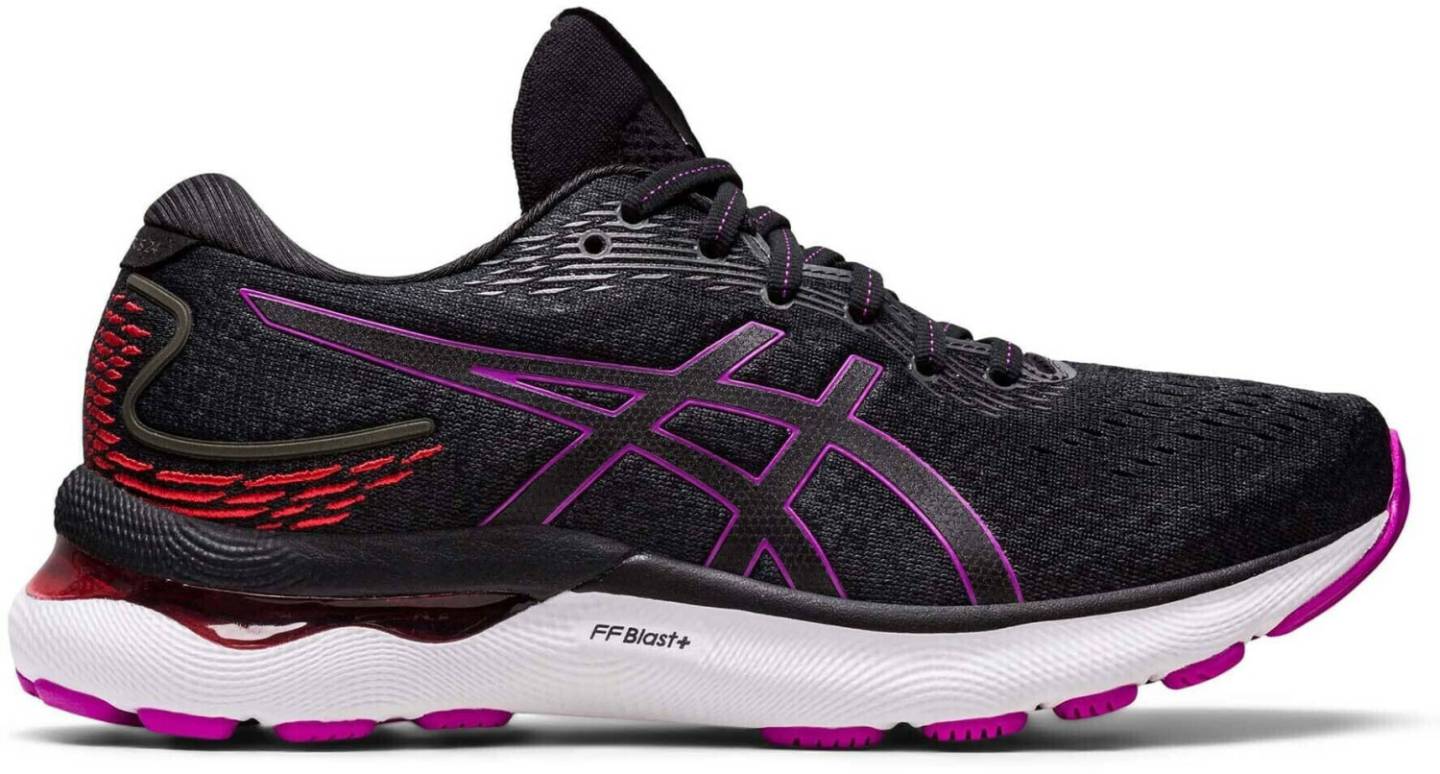 Zapatillas running Intersport Asics Gel-Nimbus 24 Womenblack/orchid negro