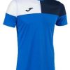 Intersport Joma Crew V Short Sleeve T-shirt (103084105)(103084703) blue Camisetas de fútbol