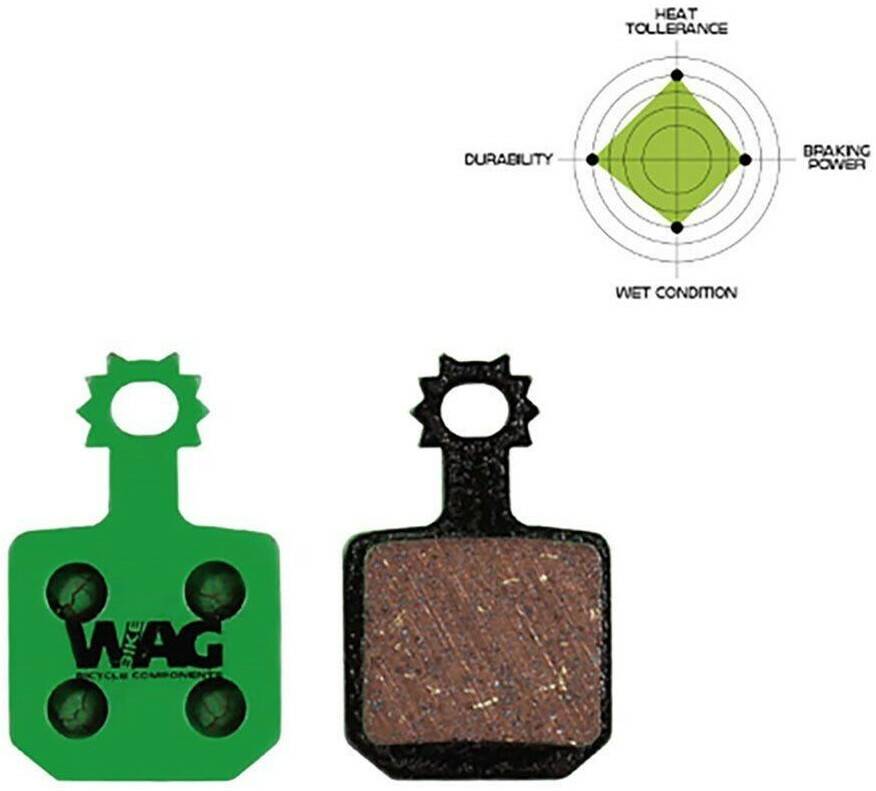 Intersport Wag Mt7 Disc Brake Pads green Accesorios para frenos de bicicleta