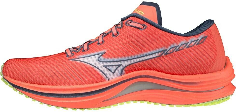 Zapatillas running Intersport Mizuno Wave Rebellion Womenneon flame/white/neon lime