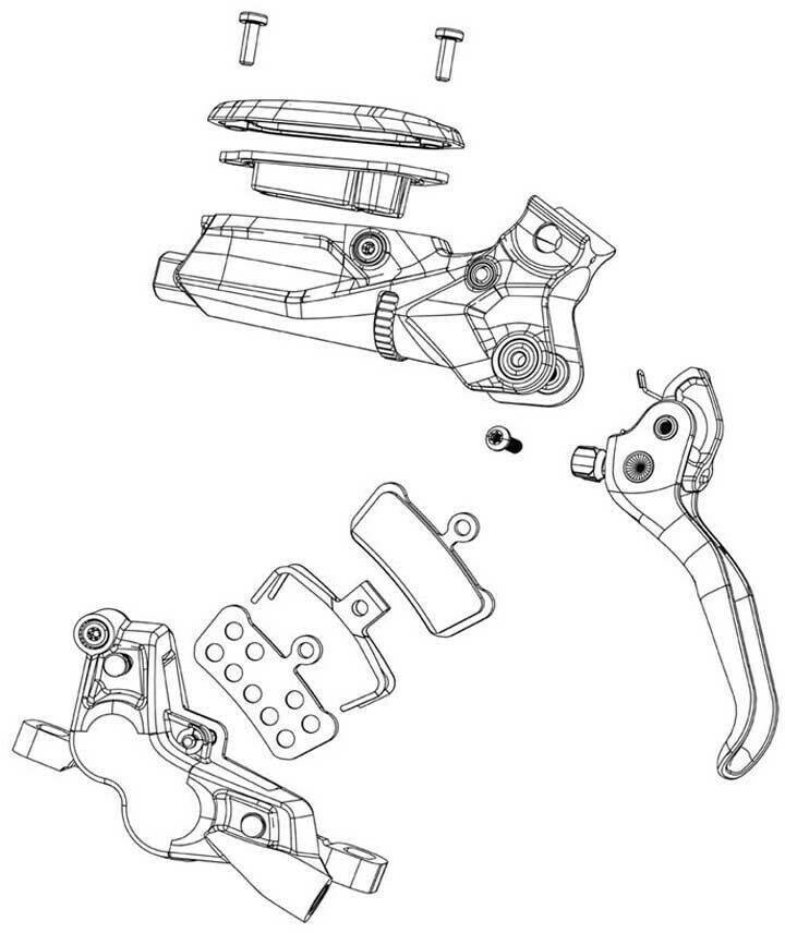 Accesorios para frenos de bicicleta Intersport SRAM H-spring Xl Maven 2024+ Disc Brake Pads 20 Units silver