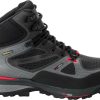 Intersport Jack Wolfskin Force Trekker Texapore Mid M (4048601)black/red Calzado de montaña