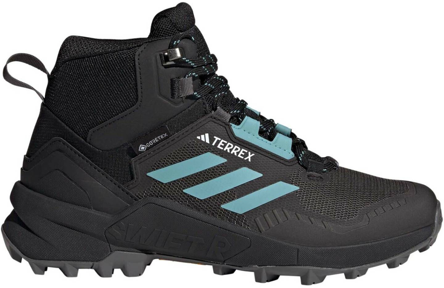 Calzado de montaña Intersport Adidas TERREX SWIFT R3 MID GTXcore black/mint ton/grey five negro