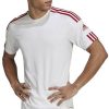 Intersport Adidas Squadra 21 camisetawhite/team power red Camisetas de fútbol