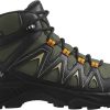 Intersport Salomon X Braze Mid Gore-Texolive night/black/grey green verde Calzado de montaña