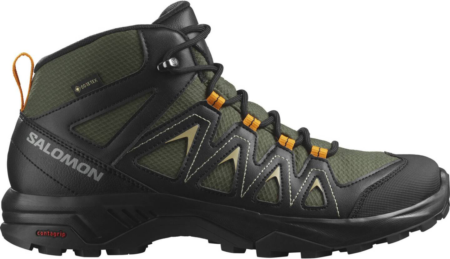 Intersport Salomon X Braze Mid Gore-Texolive night/black/grey green verde Calzado de montaña